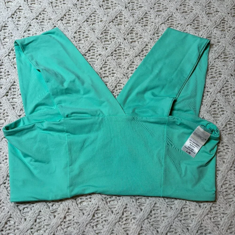 L*Space parker Bralette Bikini‎ Top Mint Green Women’s Size L nwot